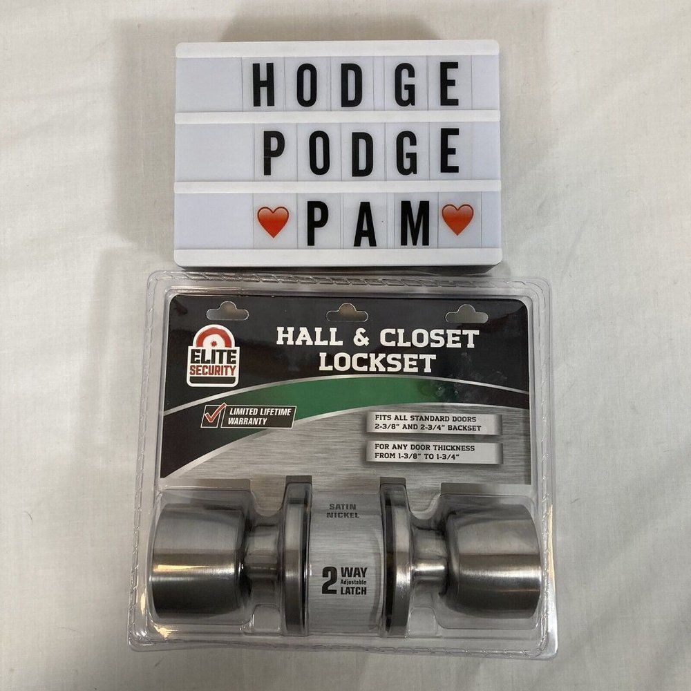 Interior Passage Door Knob Keyless Hall Closet Lockset Satin Nickel All Metal - Picture 6 of 7